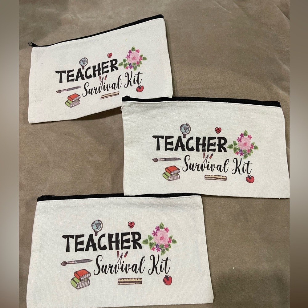 NWOT: Bundle “Teachers Survival Kit” Bundle 3 pouches